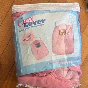 Baby Cover, One Size Fits Most Carriers,Pink reversible fleece cover.New